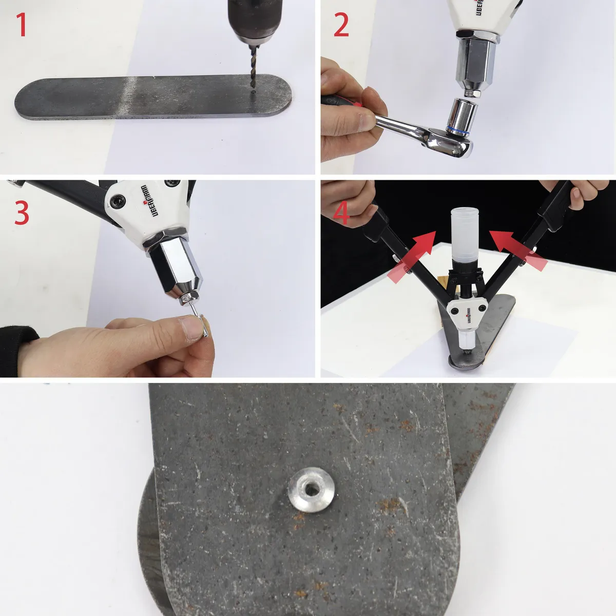 UBERMANN - Remachadora Manual Heavy Duty