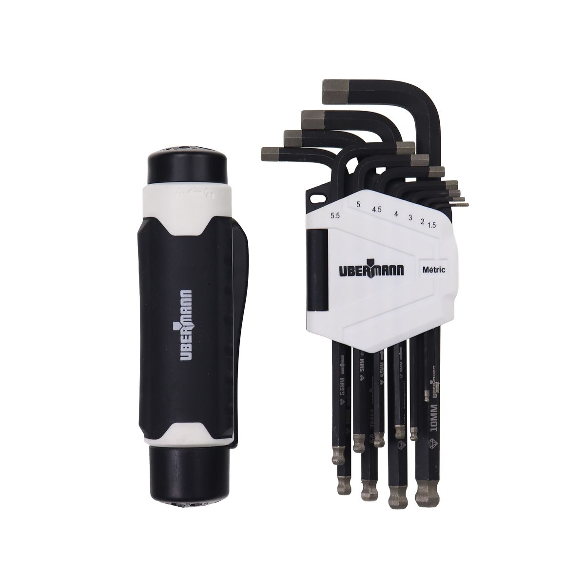 UBERMANN - Set 12 Piezas Llaves Hexagonales Métricas