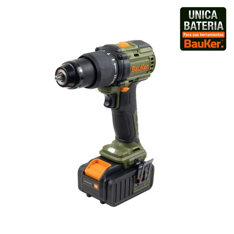 BAUKER - Taladro Percutor 1 Batería 20V