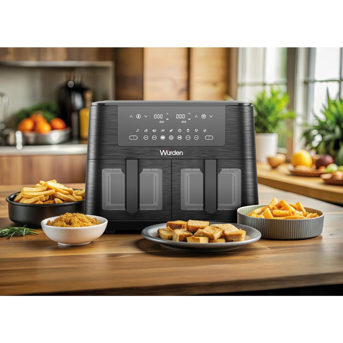 WURDEN - Freidora De Aire Duo 4.2 L Cobre