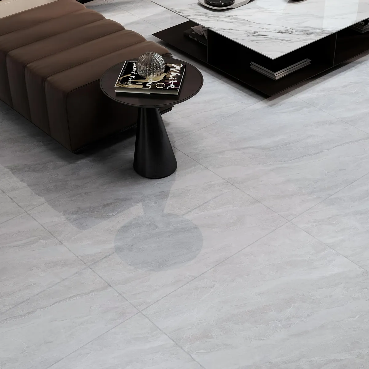 HOLZTEK - Porcelanato Marmoleado Veta Gris 1.44m2