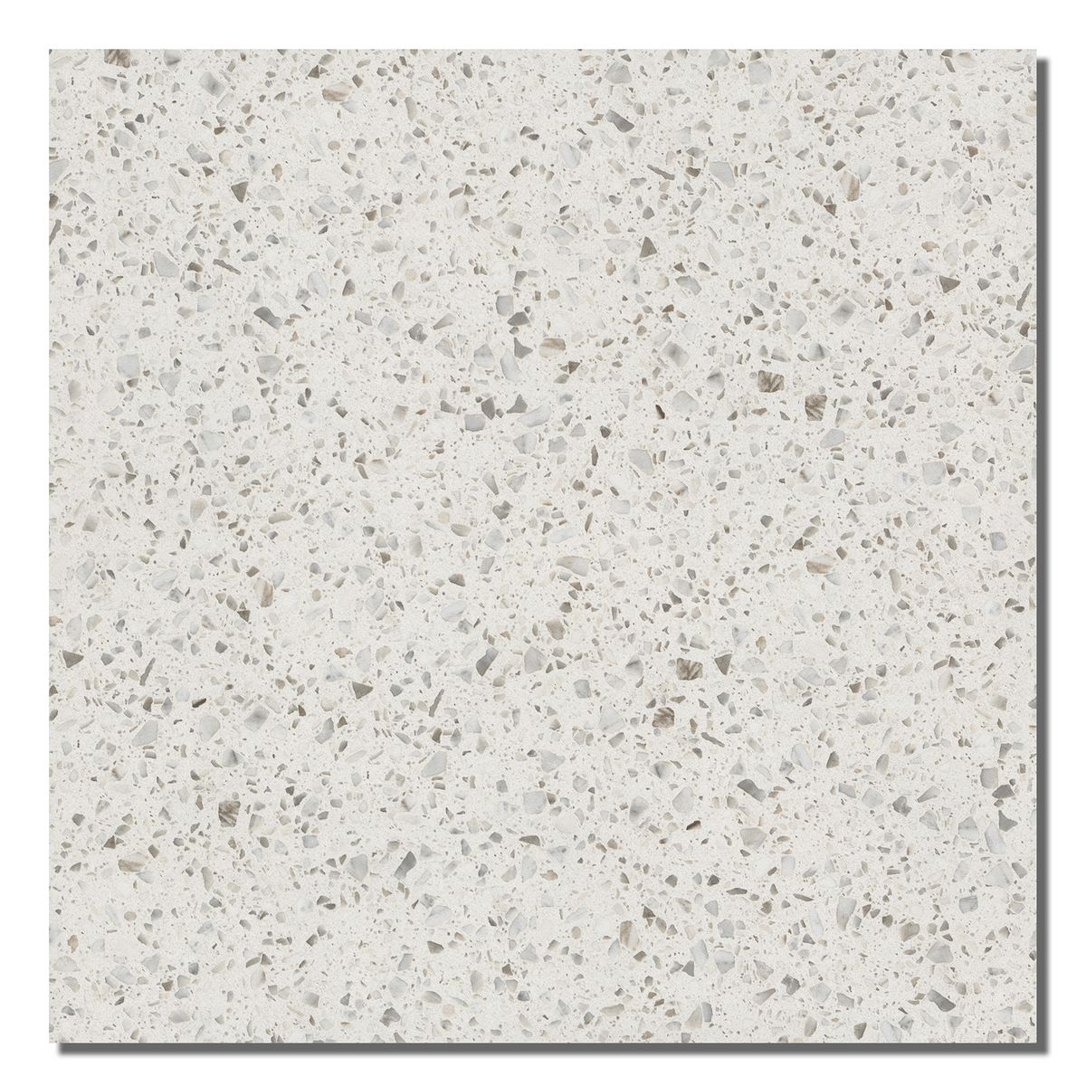 HOLZTEK - Porcelanato Rústicas Terrazo White 60x60cm 1.44m2