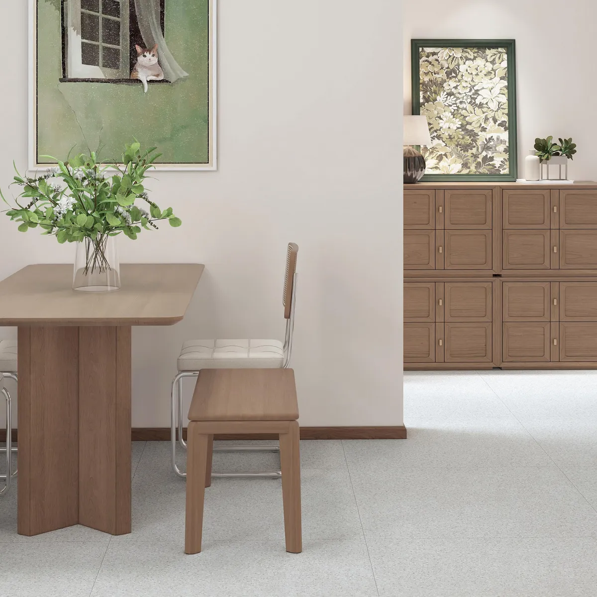 HOLZTEK - Porcelanato Terrazo Gris 60x60cm 1.44m2