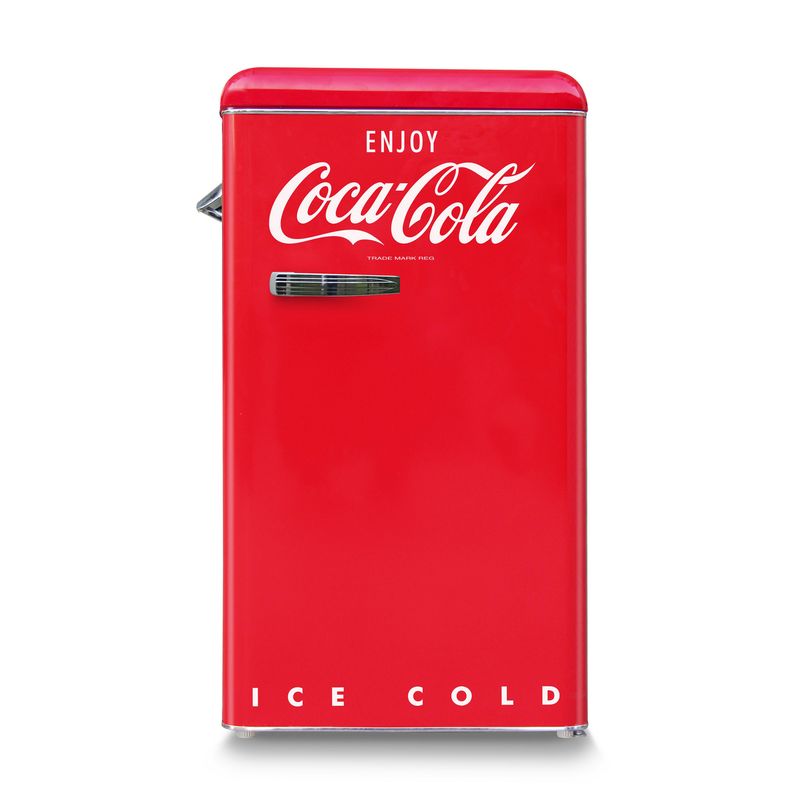 NOSTALGIA - Refrigeradora Coca Cola Roja No Frost 85L