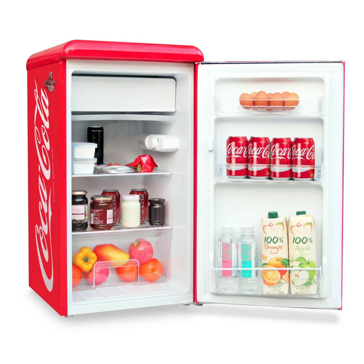 NOSTALGIA - Refrigeradora Coca Cola Roja 85L