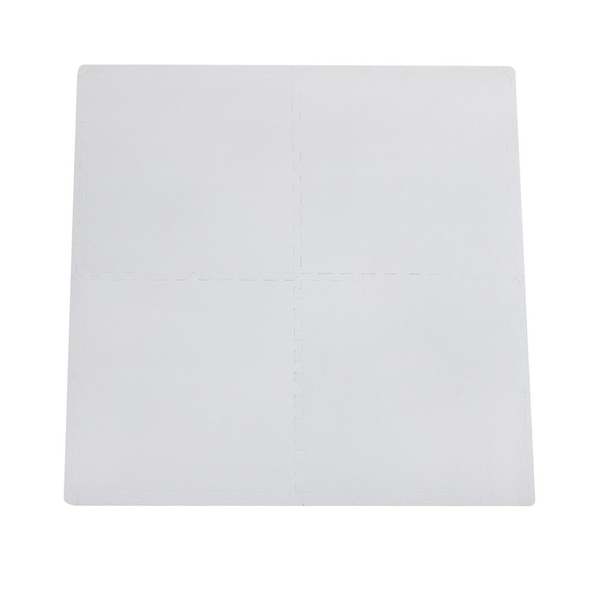 JUST HOME COLLECTION - Alfombra Puzzle x4 Piezas 120x120 cm Gris