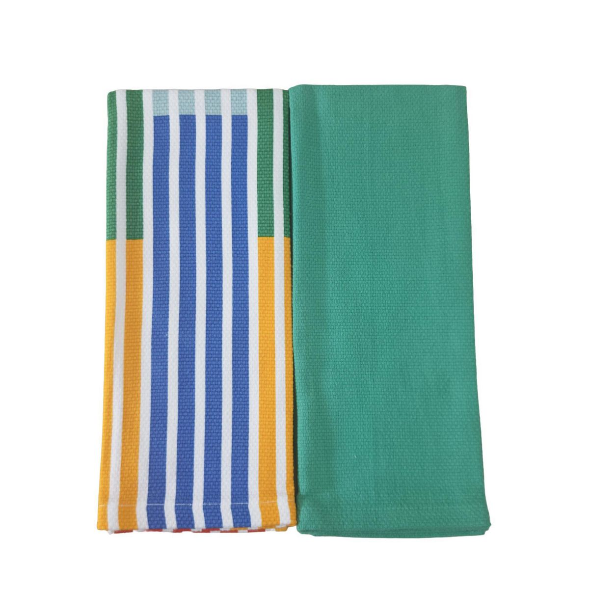 JUST HOME COLLECTION - Set 2 Paños de Cocina Rectangulares 40x65cm Multicolor