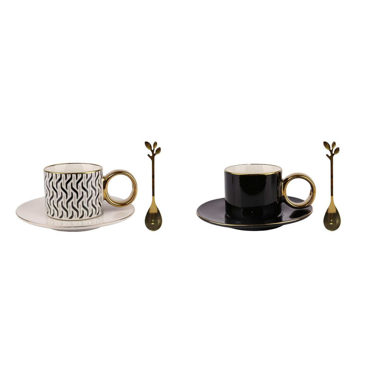 JUST HOME COLLECTION - Set de Taza 150 ml con Platillo