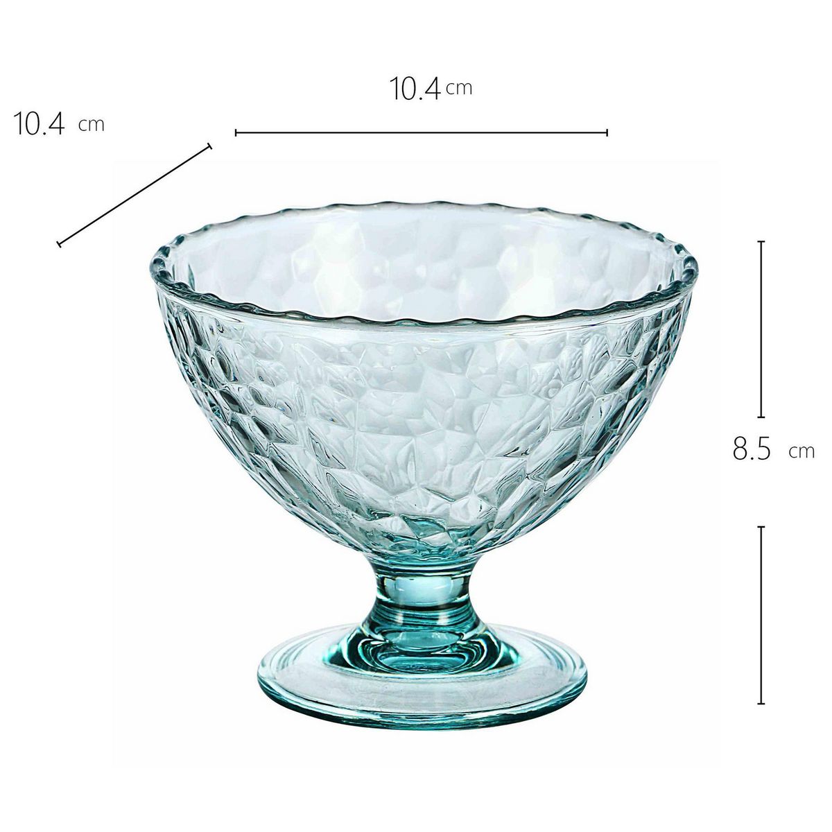 JUST HOME COLLECTION - Copa de Postre Martillada 250 ml