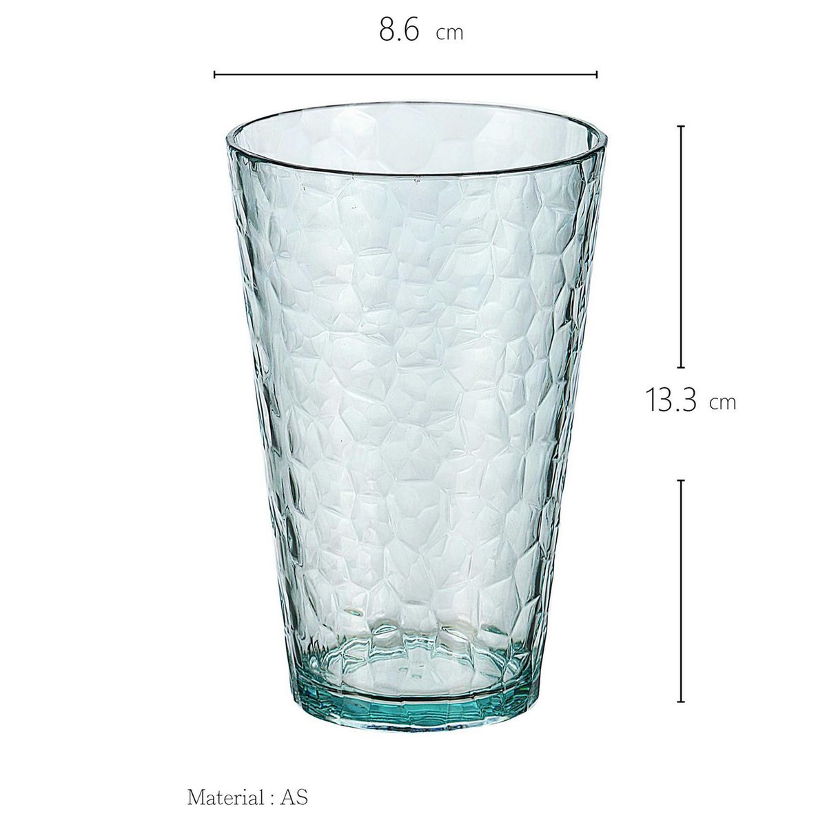 JUST HOME COLLECTION - Vaso Martillado 450 ml