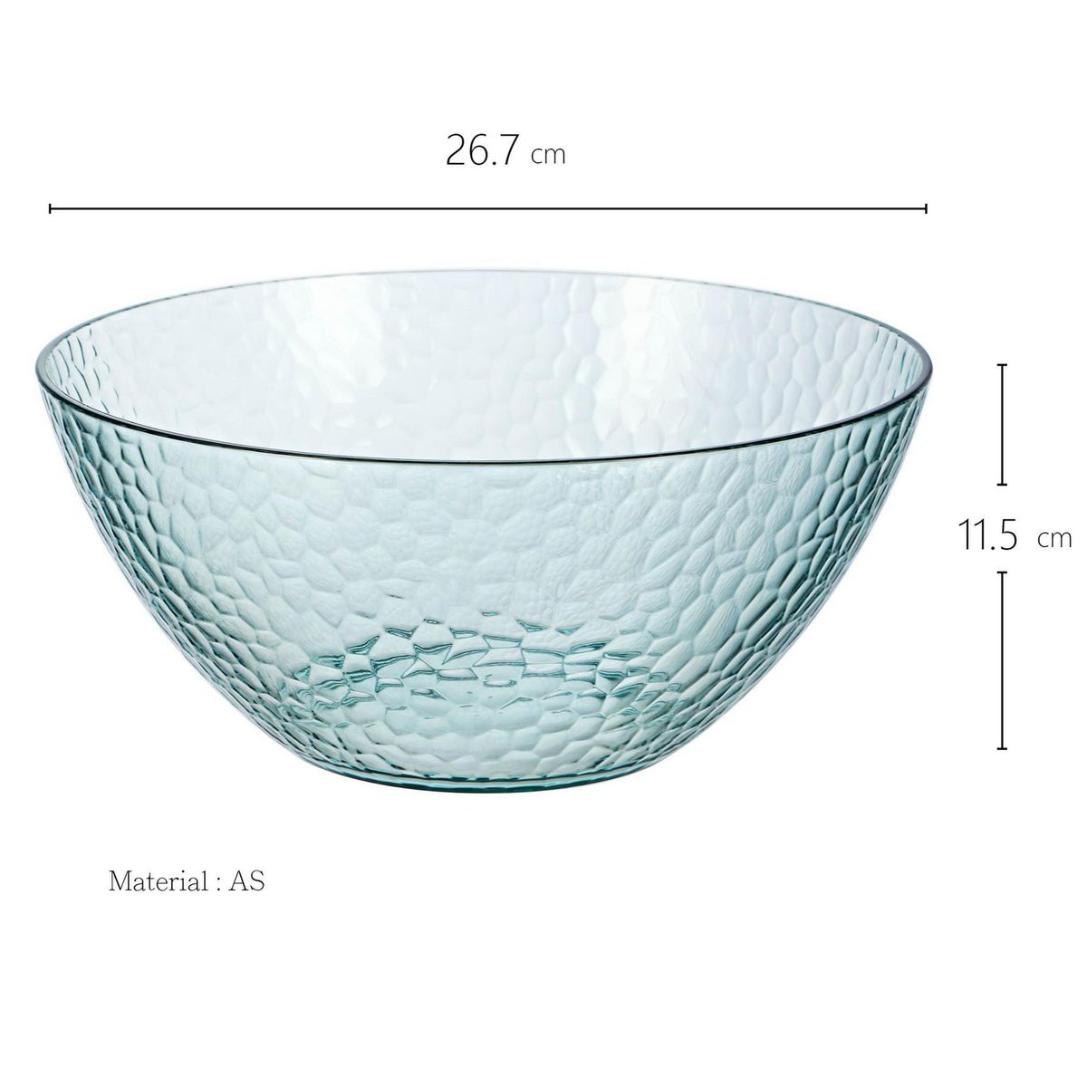 JUST HOME COLLECTION - Bowl Ensaladera Martillado 3900 ml