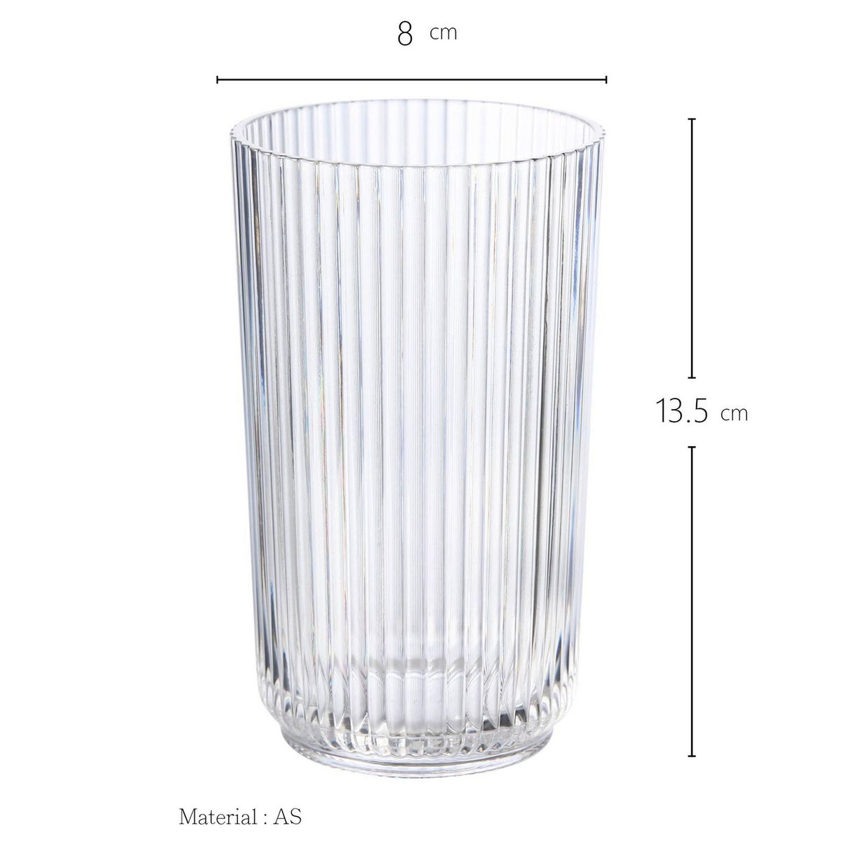JUST HOME COLLECTION - Vaso Transparente Sun Beam 480 ml