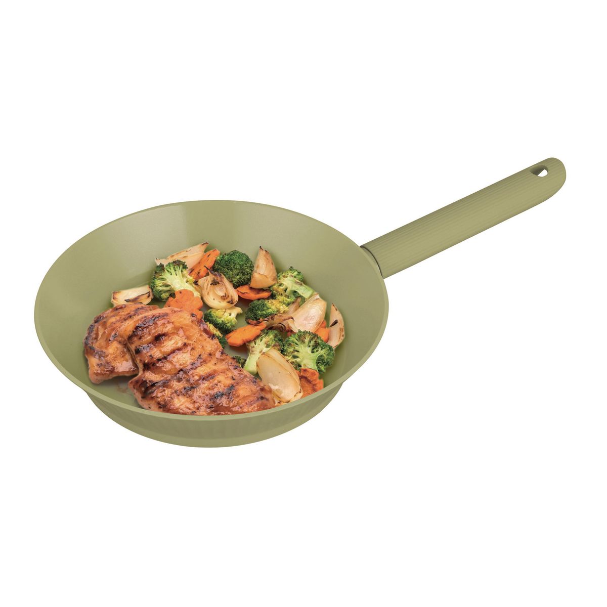 JUST HOME COLLECTION - Sartén 20 cm de Cerámica Verde Roman Column