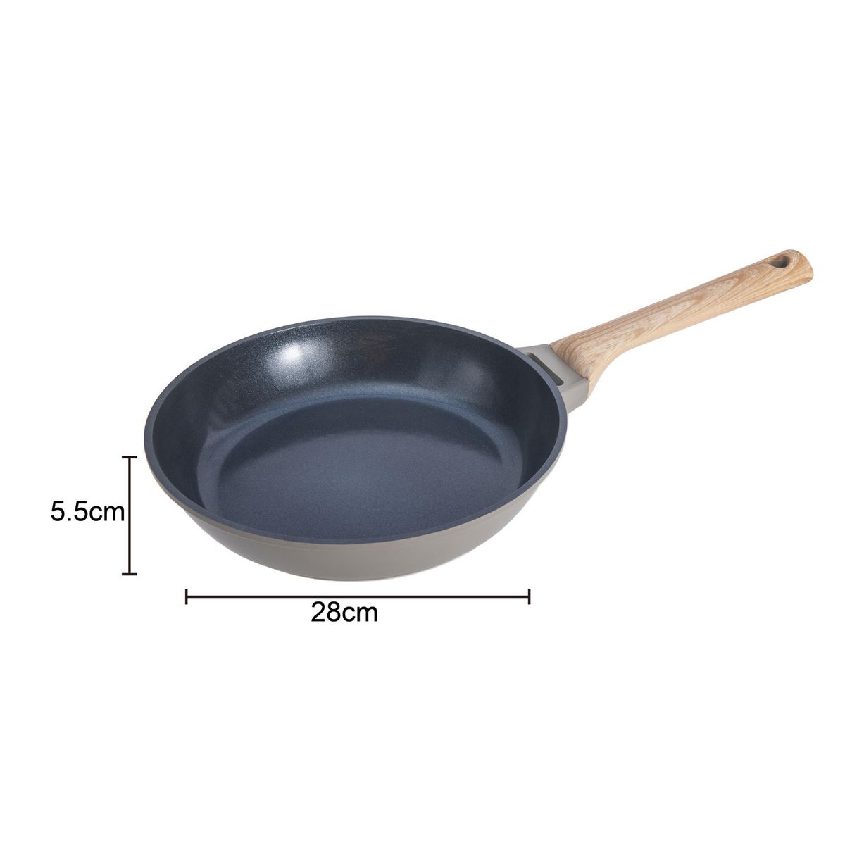 JUST HOME COLLECTION - Sartén de Aluminio Fundido 28 cm Gris