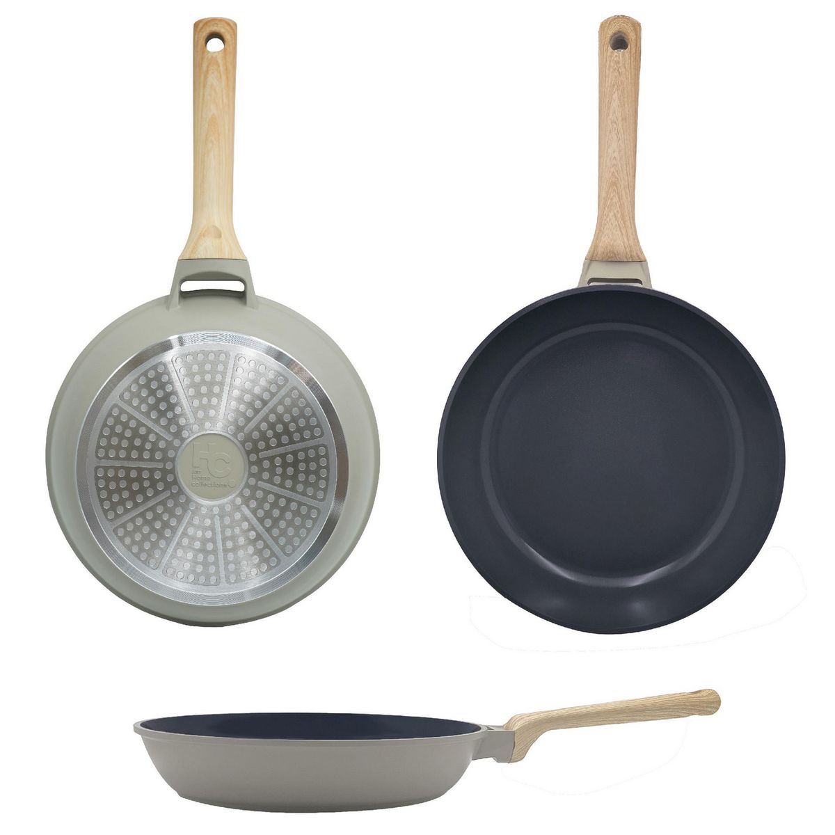 JUST HOME COLLECTION - Sartén de Aluminio Fundido 28 cm Gris