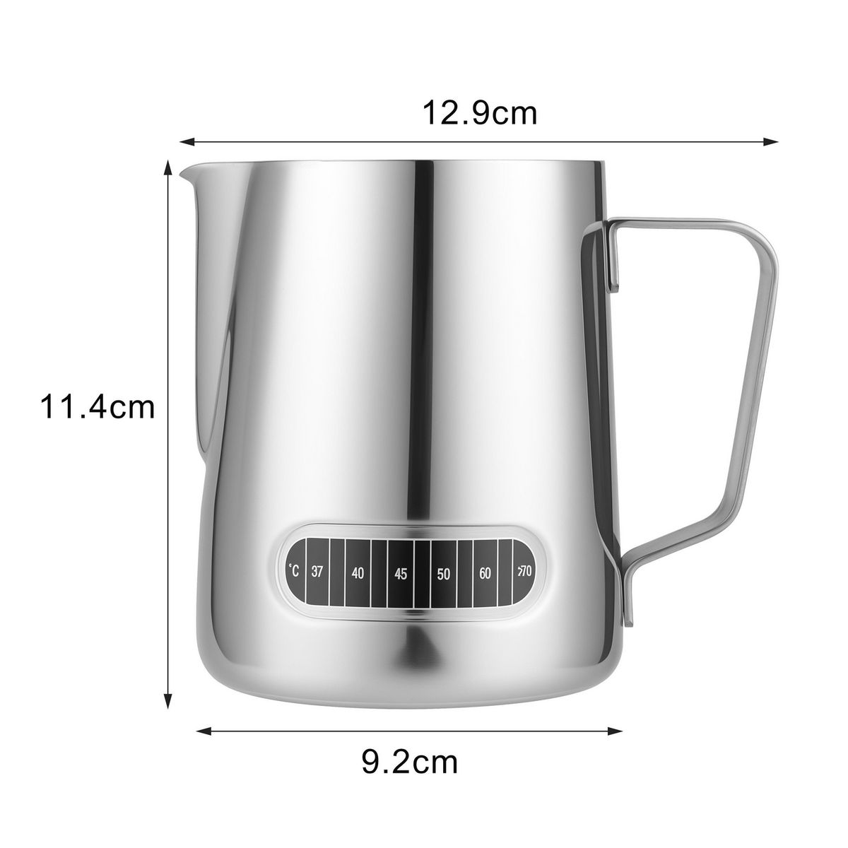 JUST HOME COLLECTION - Jarro de Acero Inoxidable con Control de Temperatura 600 ml