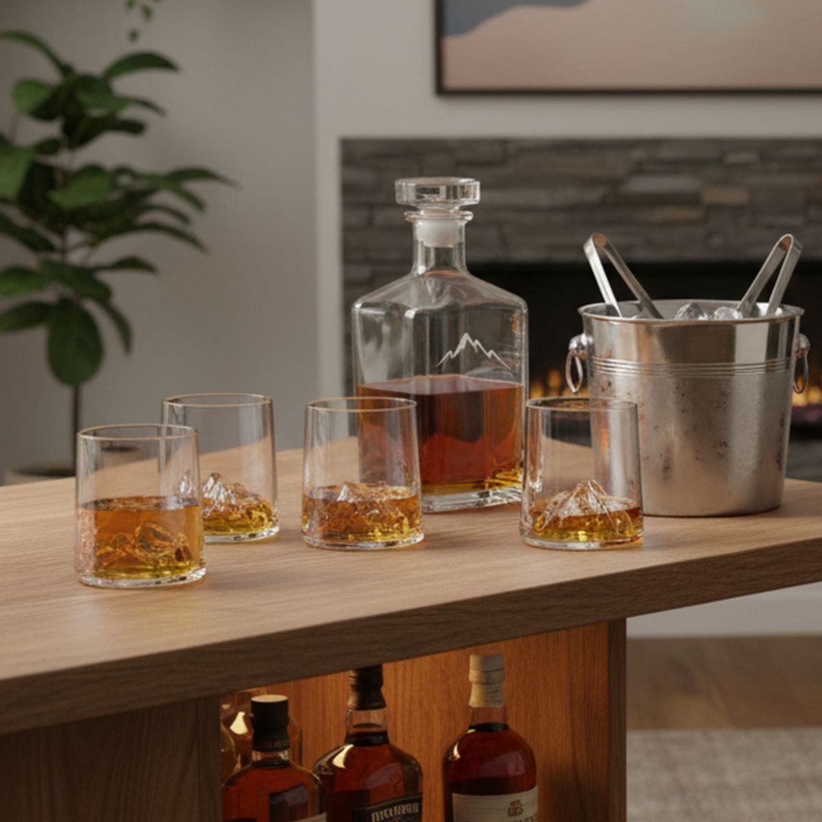 JUST HOME COLLECTION - Set x4 Vasos de Vidrio Montana 260 ml