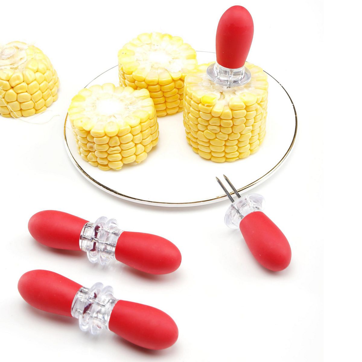 JUST HOME COLLECTION - Set 6 Mini Brochetas para Maíz 