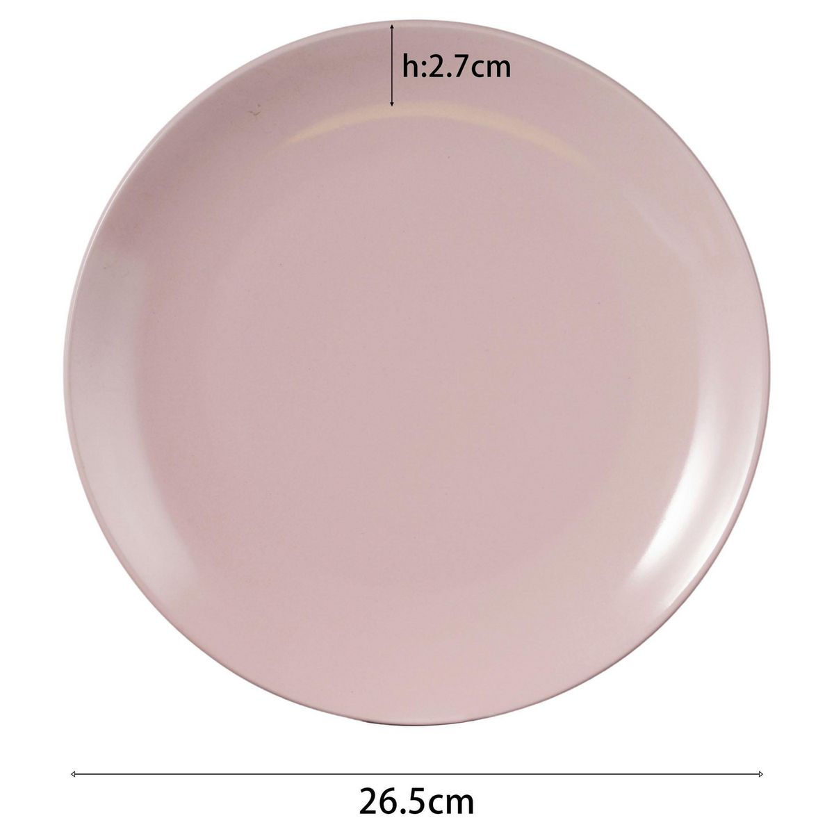 JUST HOME COLLECTION - Plato Rosado 26.5 cm