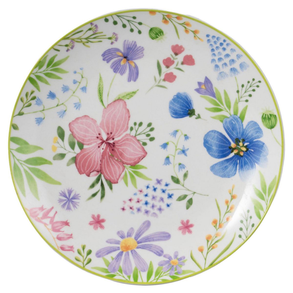 JUST HOME COLLECTION - Plato Flores Ring Verde 19.3 cm