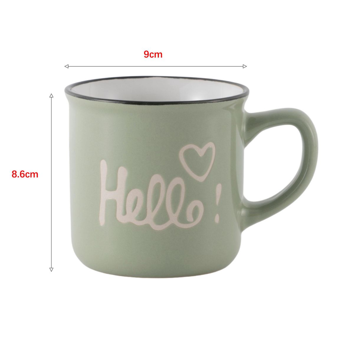 JUST HOME COLLECTION - Mug de Cerámica con Infusor 300ml Surtido