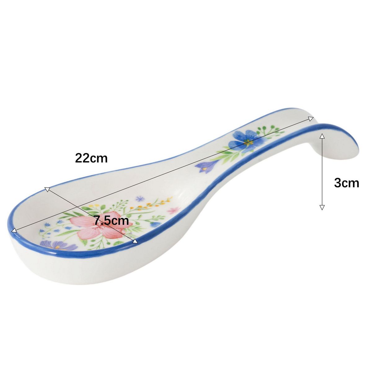 JUST HOME COLLECTION - Cucharón Flores Azul