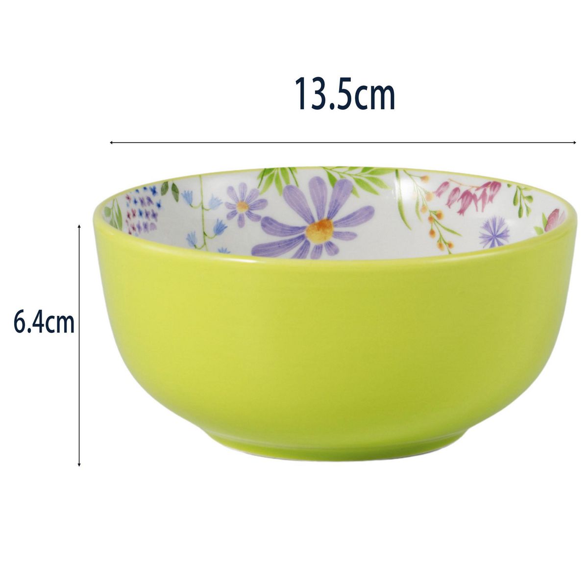 JUST HOME COLLECTION - Bowl Flores Verde 13.5 cm