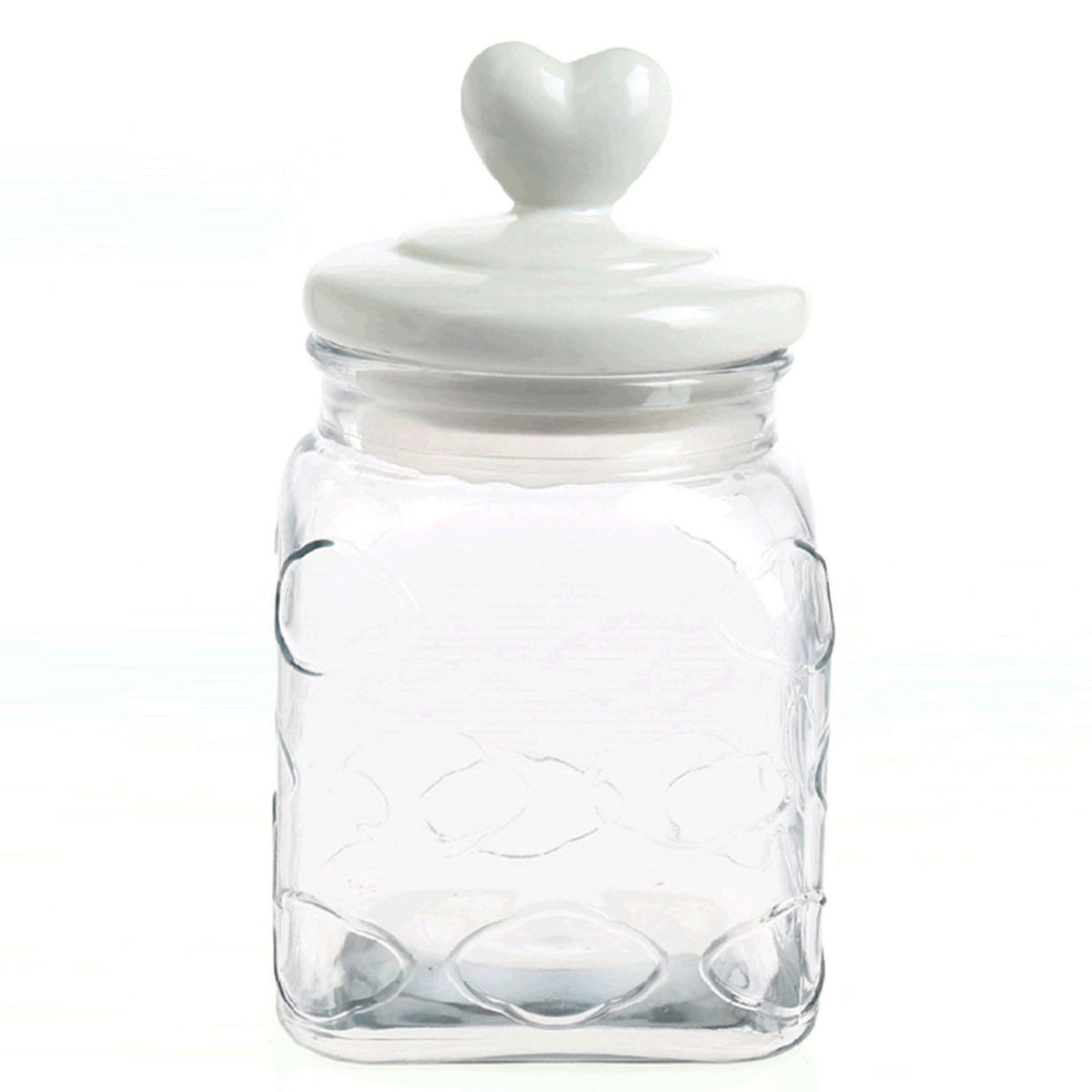 JUST HOME COLLECTION - Frasco de Vidrio 2400 ml con Tapa de Cerámica