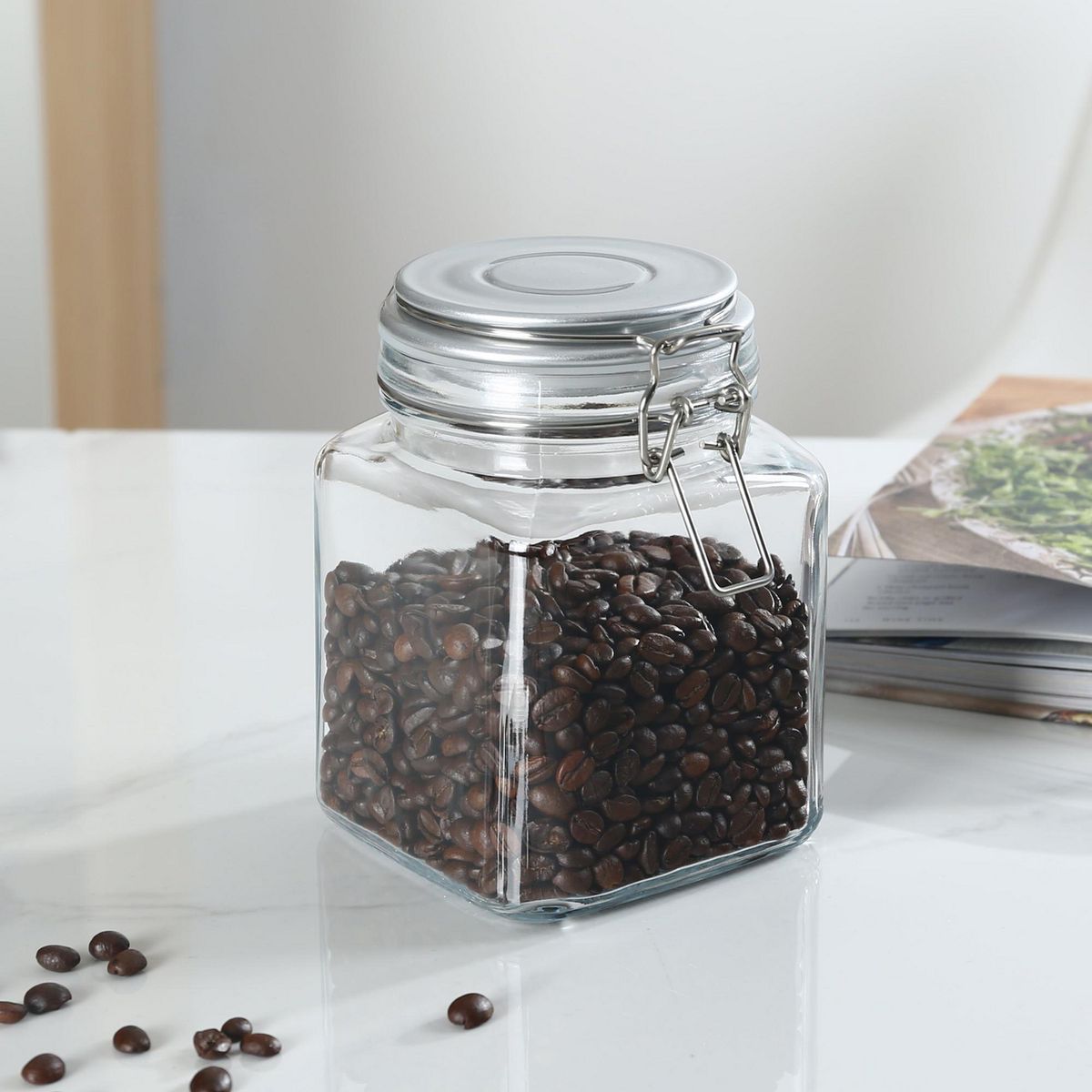 JUST HOME COLLECTION - Frasco de Vidrio con Tapa Clip 900ml