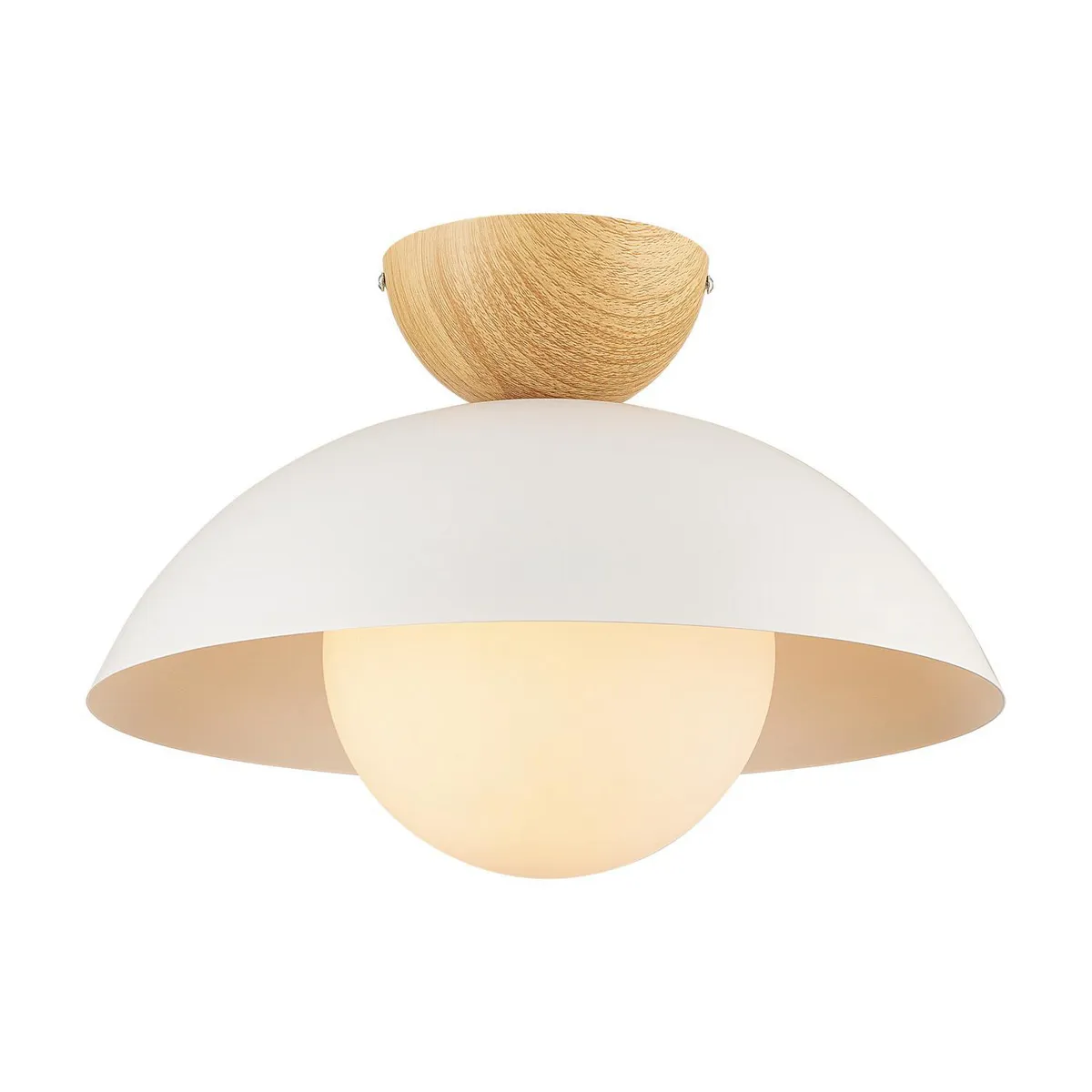 JUST HOME COLLECTION - Lámpara de Techo Udine 1L E27 Blanco