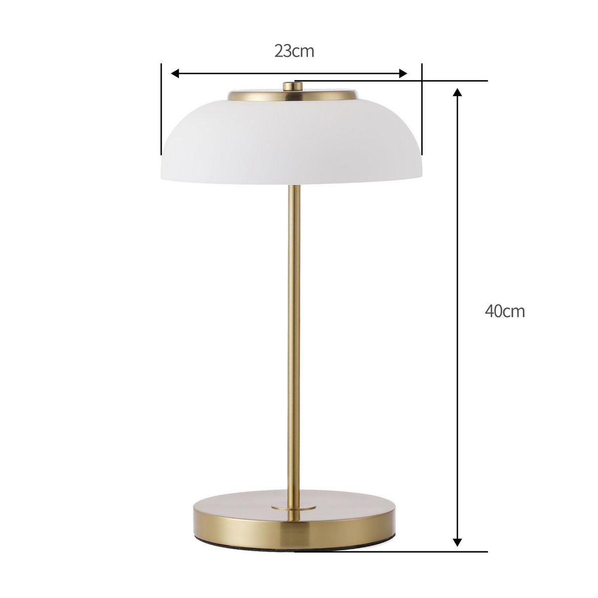 JUST HOME COLLECTION - Lámpara de Mesa LED Sintra Blanco 23x40 cm