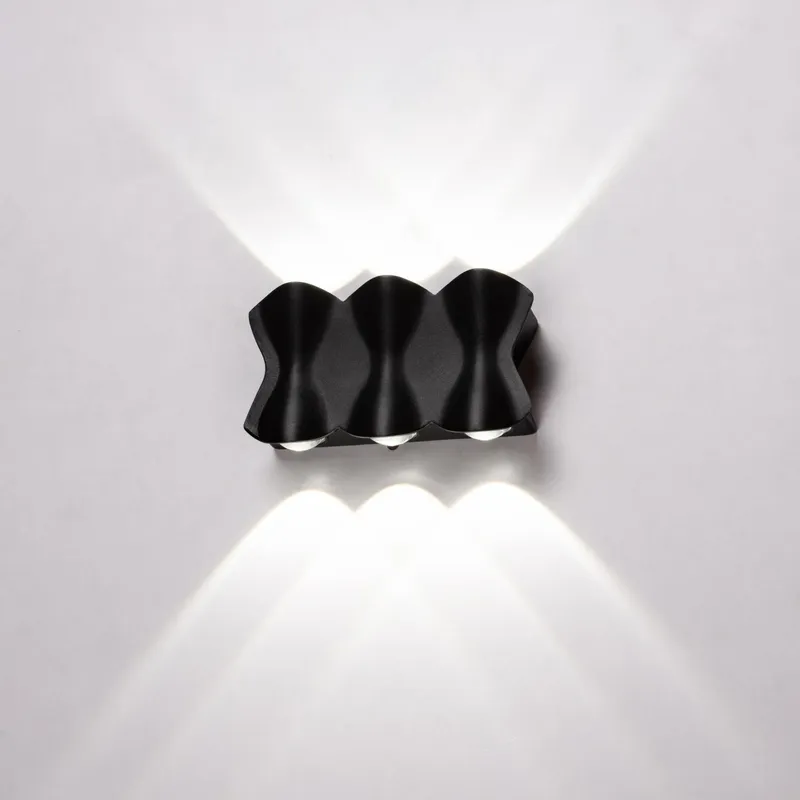 JUST HOME COLLECTION - Aplique Exterior LED Buzet Negro 6W IP65 Luz Neutra