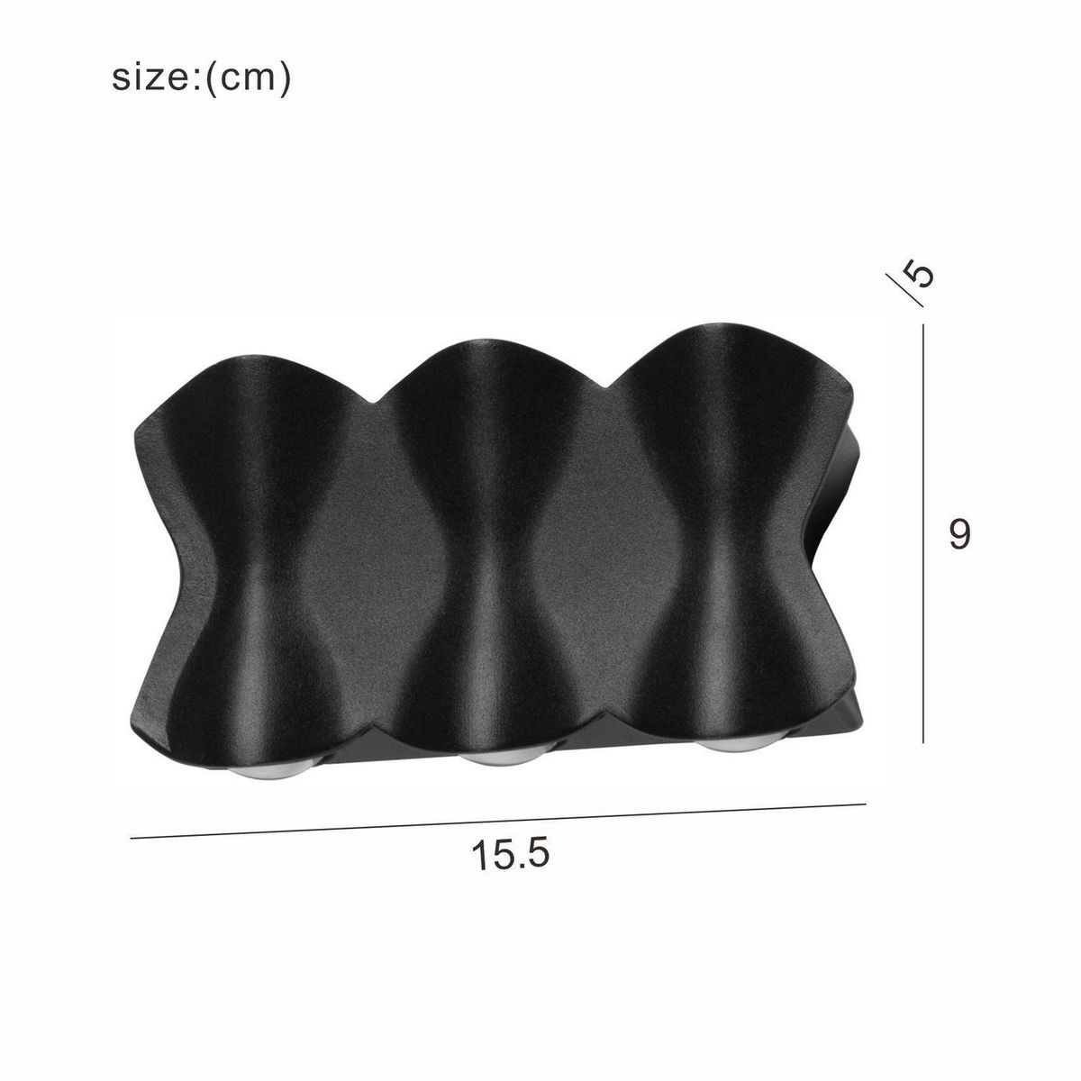 JUST HOME COLLECTION - Aplique Exterior LED Buzet Negro 6W IP65 Luz Neutra