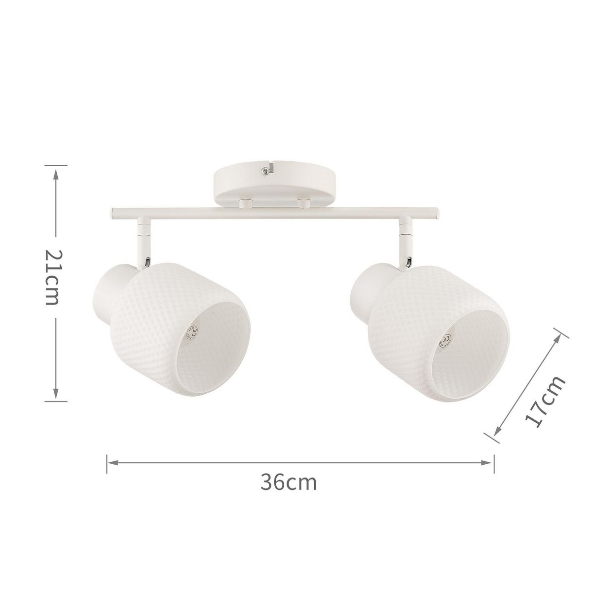 JUST HOME COLLECTION - Barra Hive 2 Luces E27 Blanco