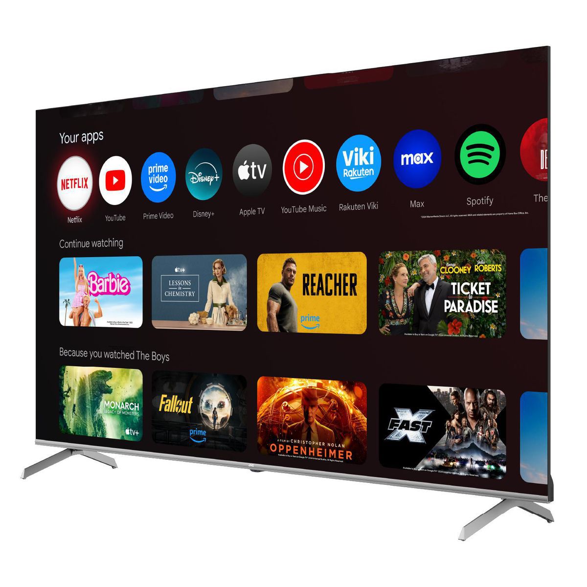 JVC - Televisor QLED 75 " 4K Ultra HD Google TV LT-75KB507