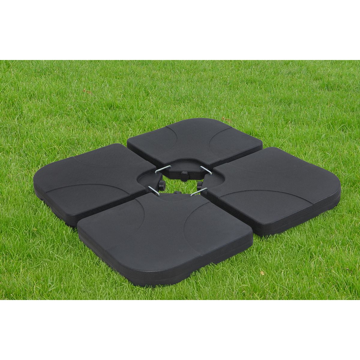 JUST HOME COLLECTION - Base para Sombrilla Polietileno 4 piezas