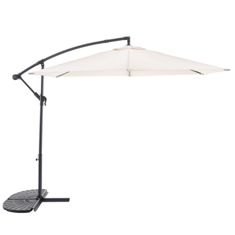 JUST HOME COLLECTION - Sombrilla Aluminio Lateral 3m Natural