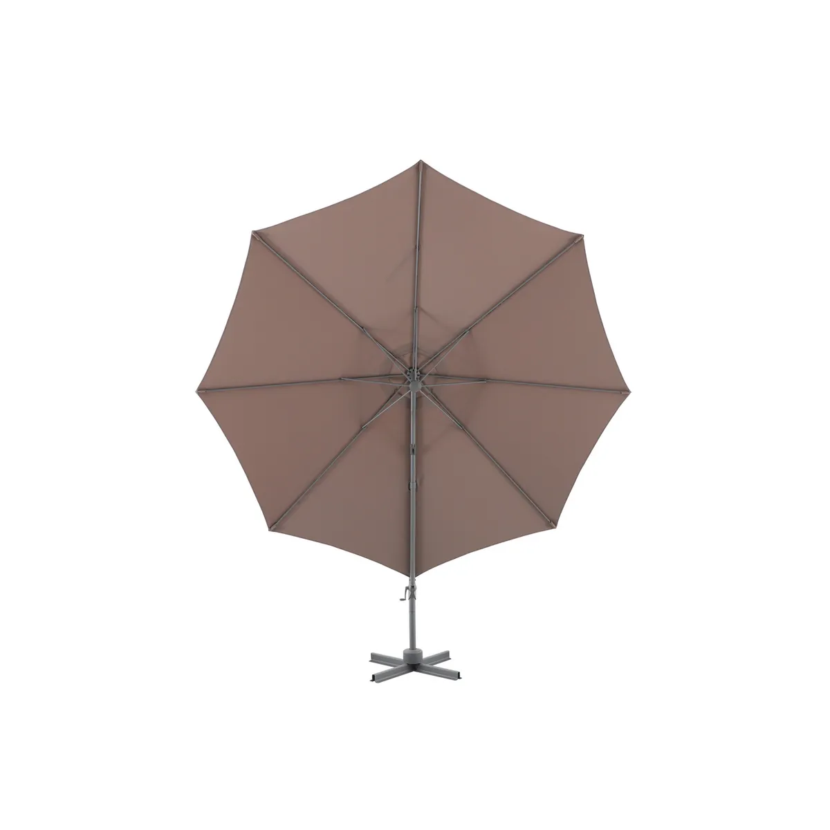 Sombrilla Aluminio Lateral 3.5x2.5m Taupe - No incluye base, marca JUST HOME COLLECTION - Foto 2