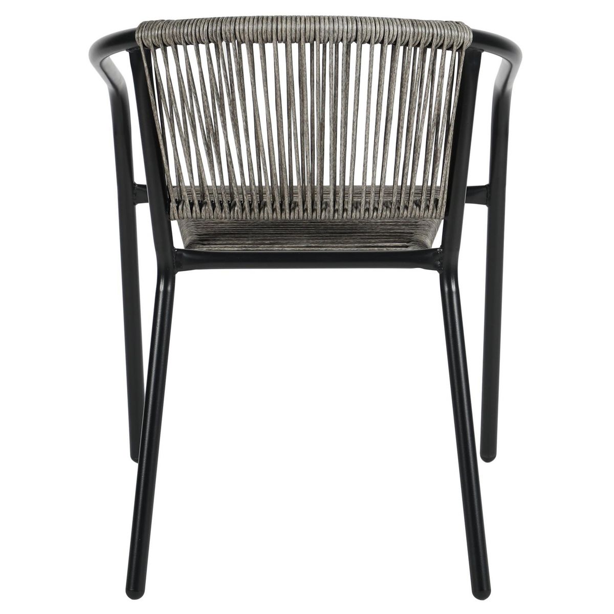 JUST HOME COLLECTION - Silla para Terraza Ratan Guadalajara Gris 74x54x63 cm