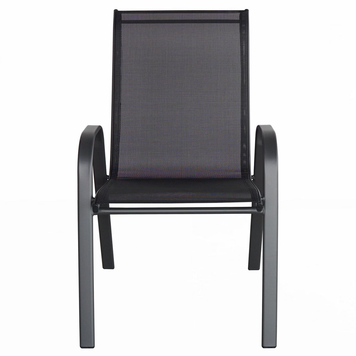 JUST HOME COLLECTION - Silla para Terraza Sling Negro 91x55x74 cm