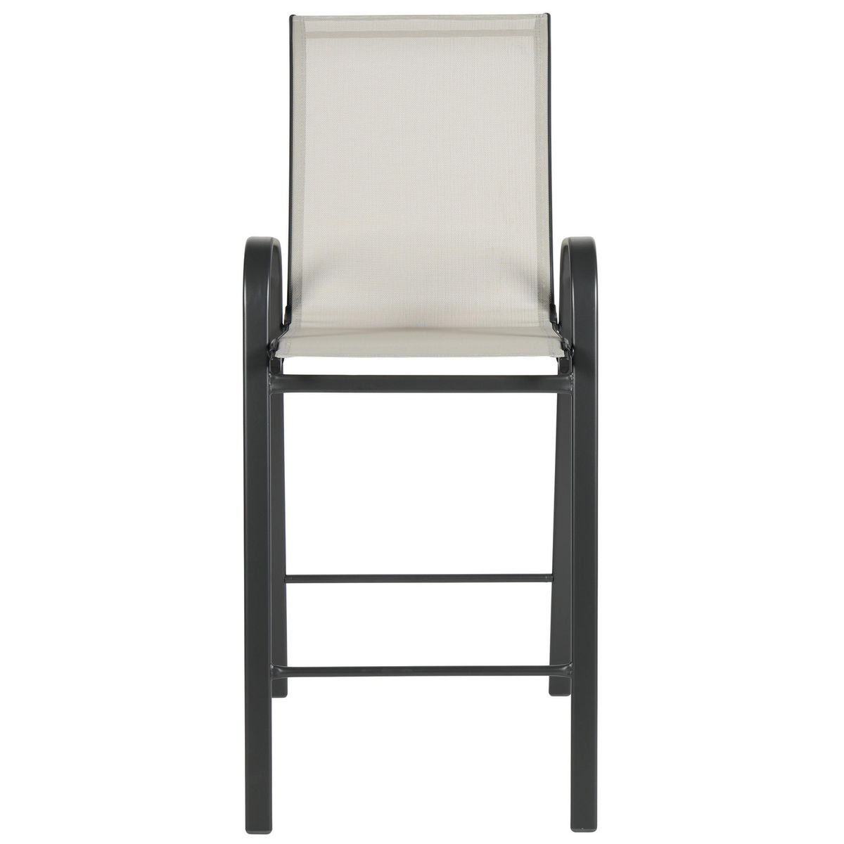 JUST HOME COLLECTION - Silla para Terraza Bar Gris Claro 73x55x124 cm