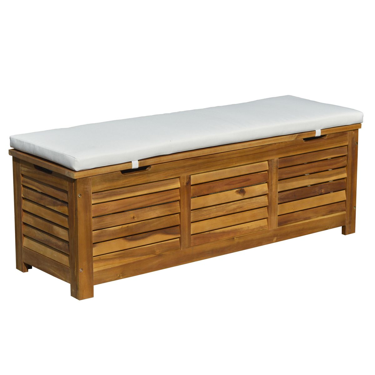 JUST HOME COLLECTION - Banco Baul de Madera con Cojín de 43x42x128cm