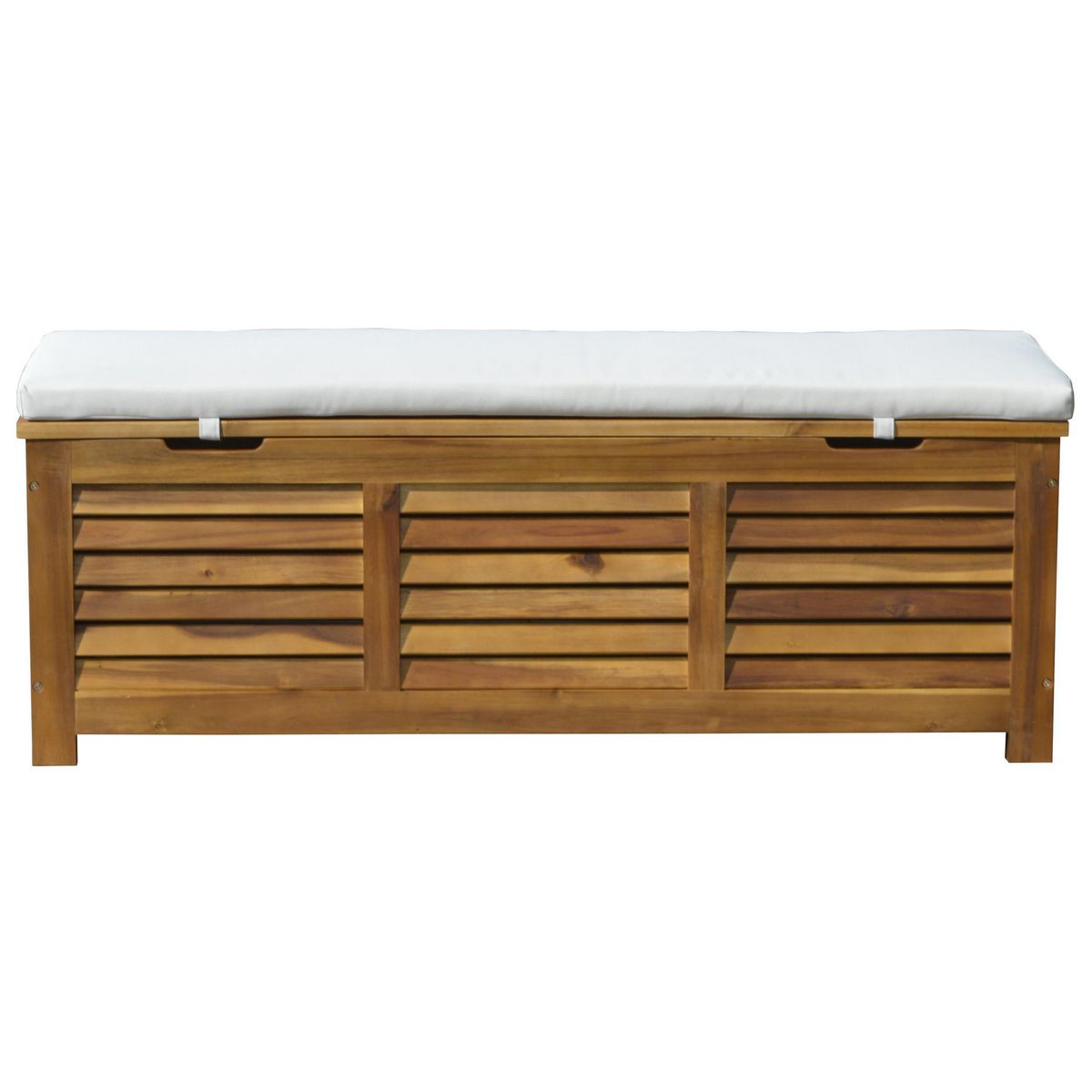 JUST HOME COLLECTION - Banco Baul de Madera con Cojín de 43x42x128cm