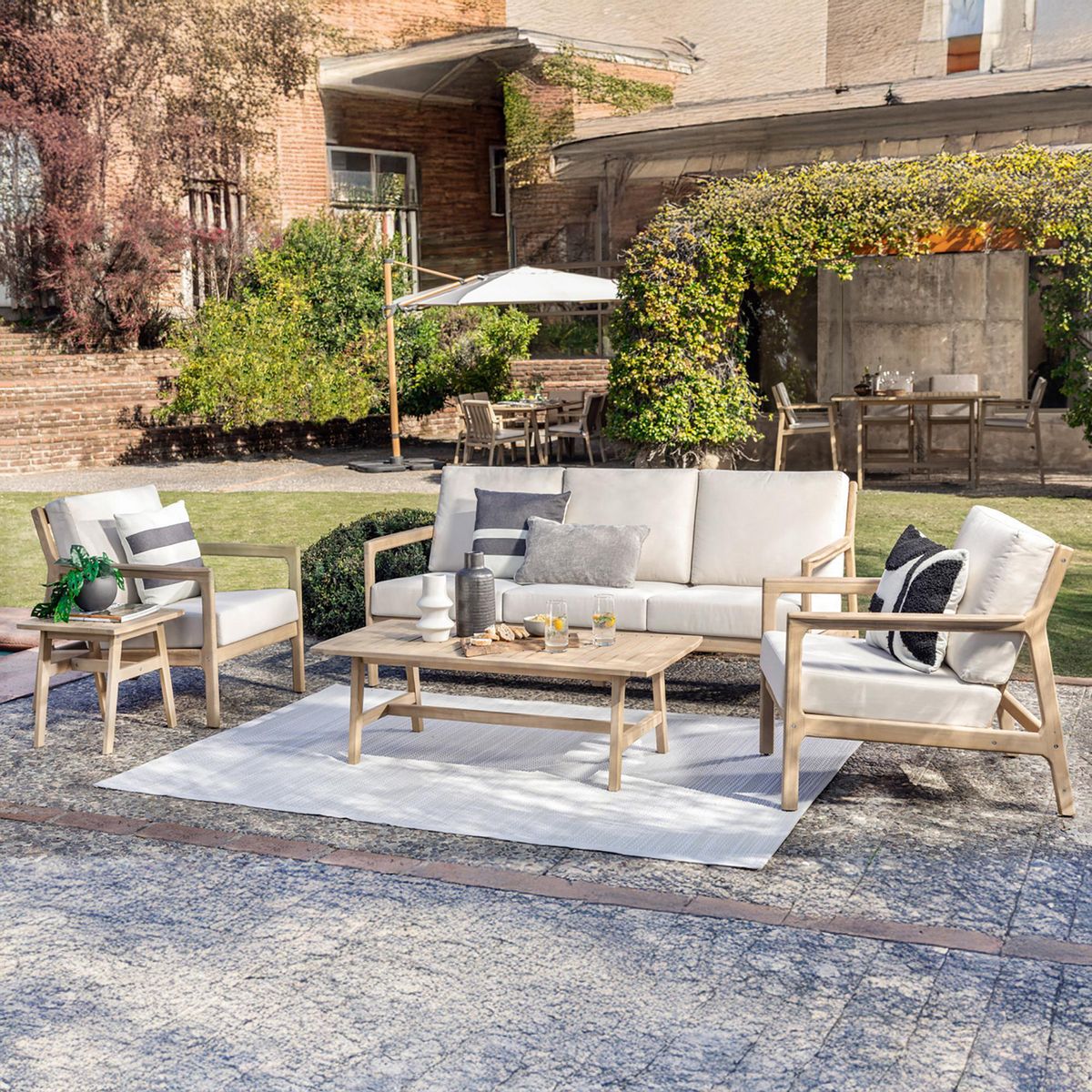 JUST HOME COLLECTION - Juego de Living de Terraza Jack 5 Personas