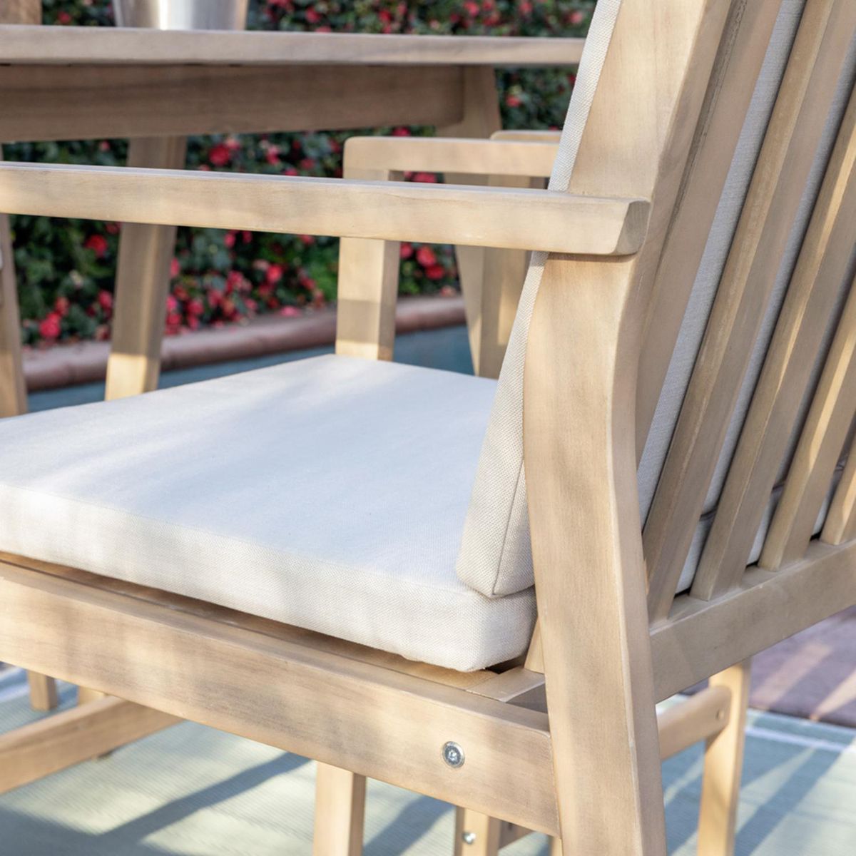 JUST HOME COLLECTION - Juego de Bar de Terraza Jackbar 4 Personas Teka claro
