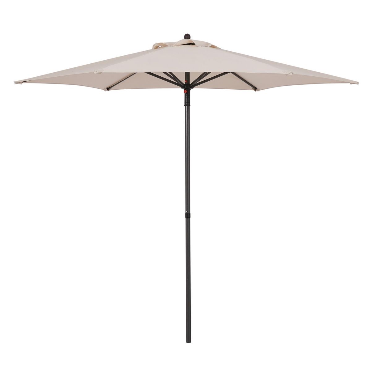 JUST HOME COLLECTION - Sombrilla Push Up Hexagonal 2.3m Natural - No incluye base