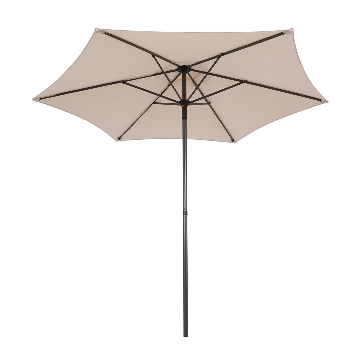 JUST HOME COLLECTION - Sombrilla Push Up Hexagonal 2.3m Natural - No incluye base