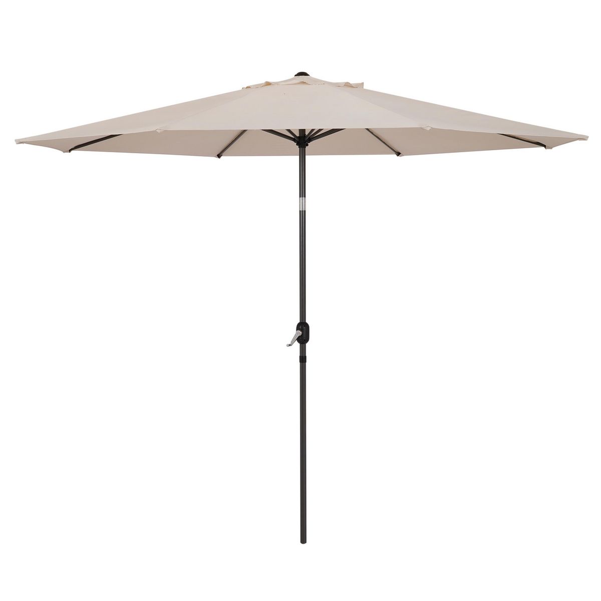 JUST HOME COLLECTION - Sombrilla Acero Central 3.3m Natural - No incluye base