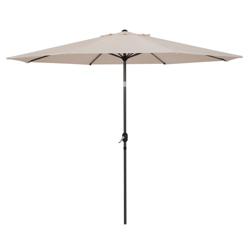 JUST HOME COLLECTION - Sombrilla Acero Central  3.3m Natural