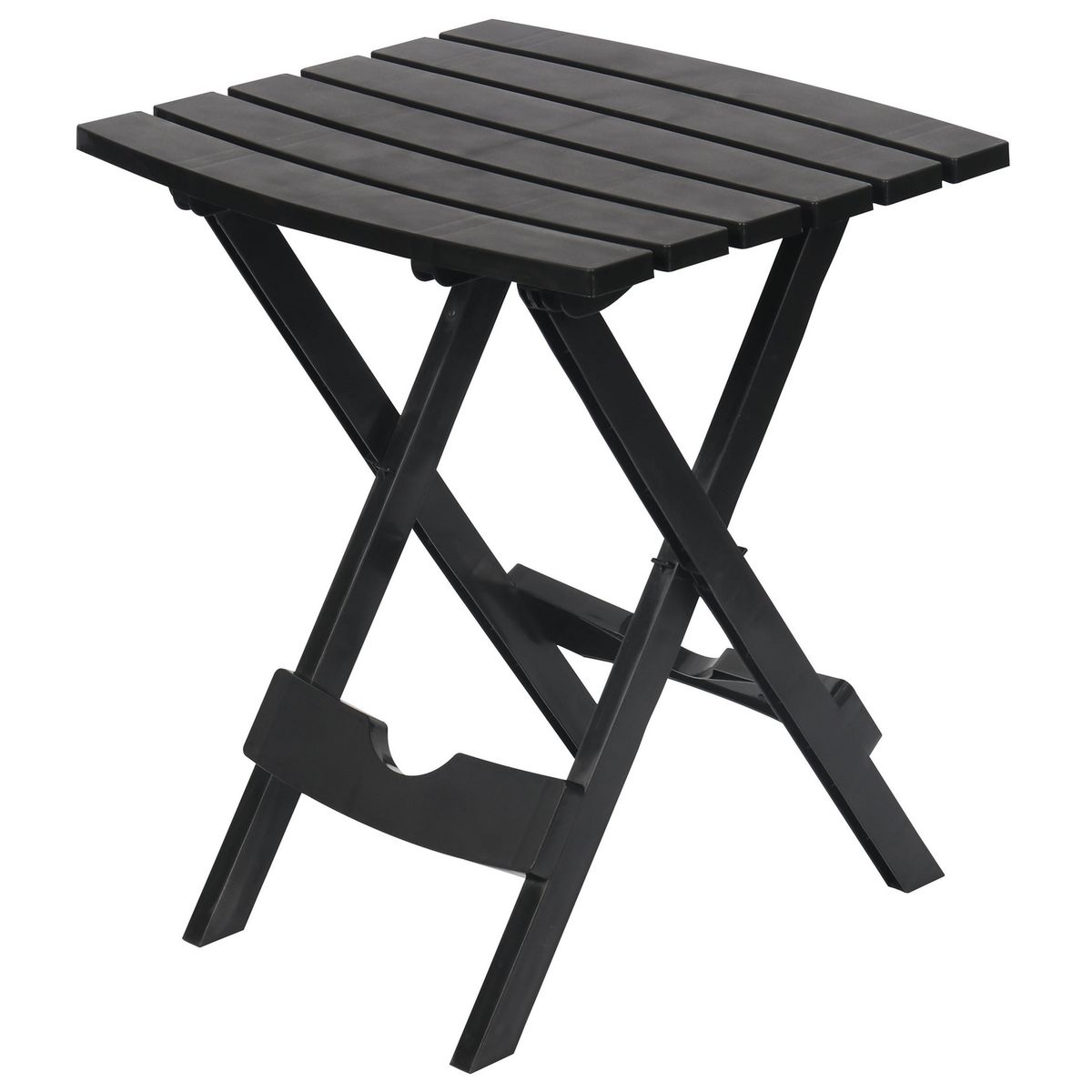 JUST HOME COLLECTION - Mesa de Resina Plegable 44x38x50 cm Negro
